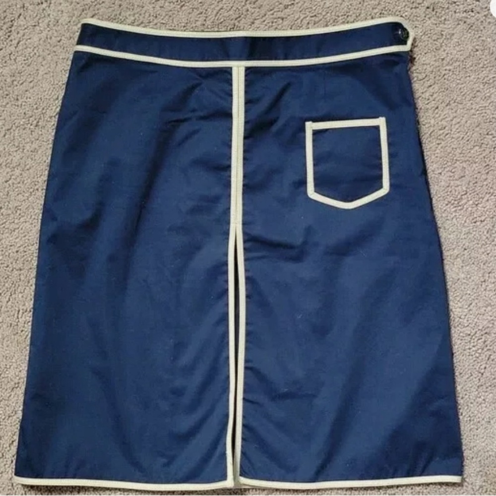 Tory Burch navy blue skirt - Picture 2 of 7